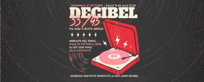 Decibel busto arsizio eventi mercatino del vinile